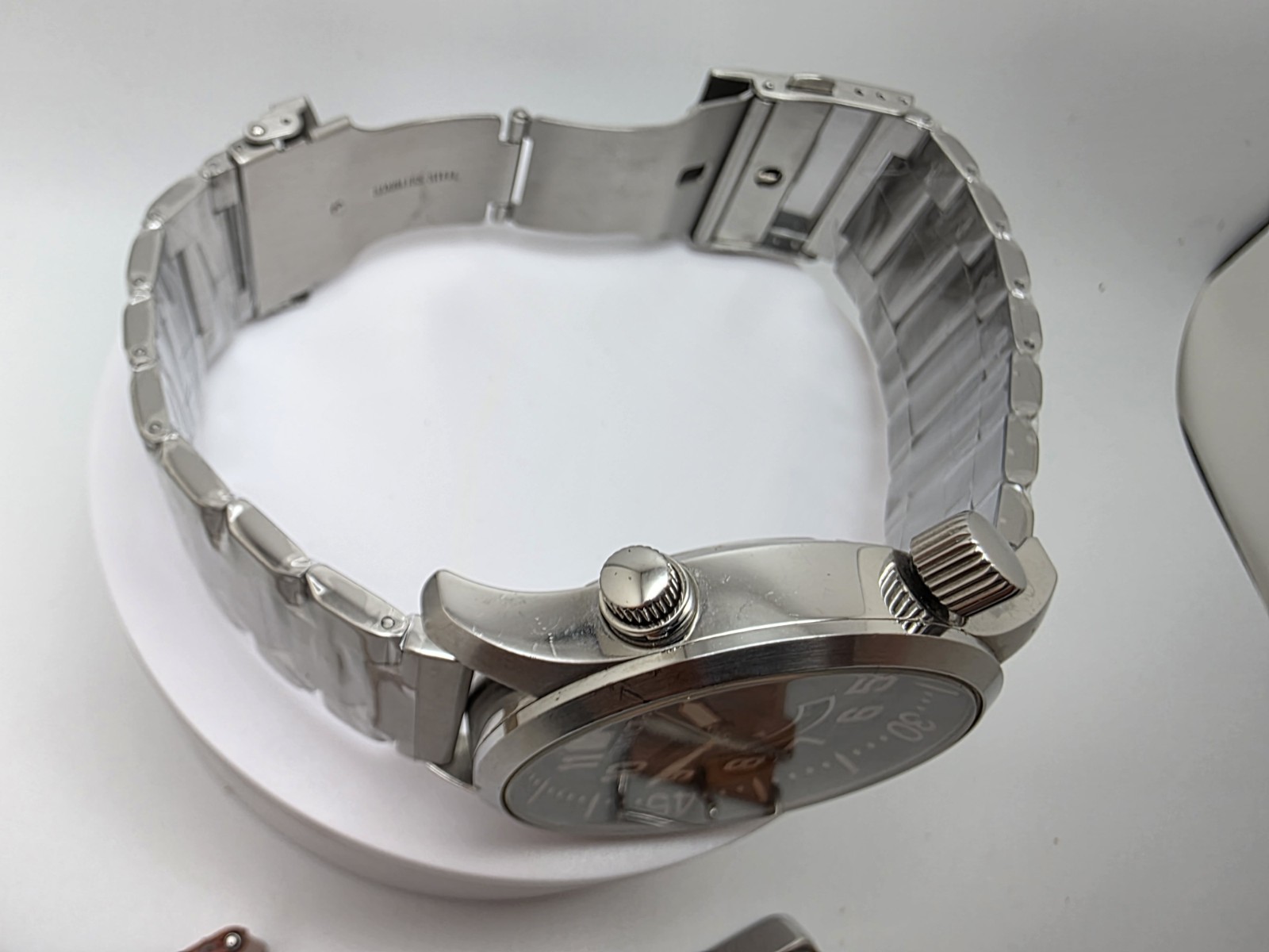Invicta Specialty Trinite 10984 Men’s Quartz Watch Black Dial SS Bracelet