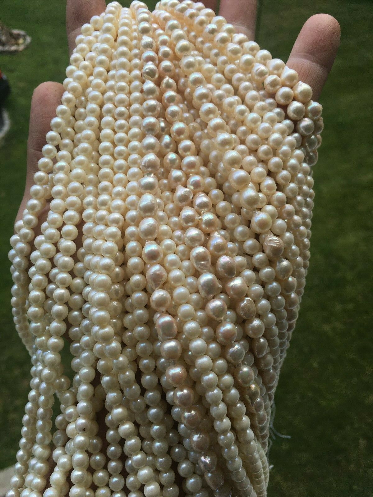 PEARLS SOUTH SEA PEARLS 5.75MM+ STRAND, 7.0MM TO 7.5MM STRAND