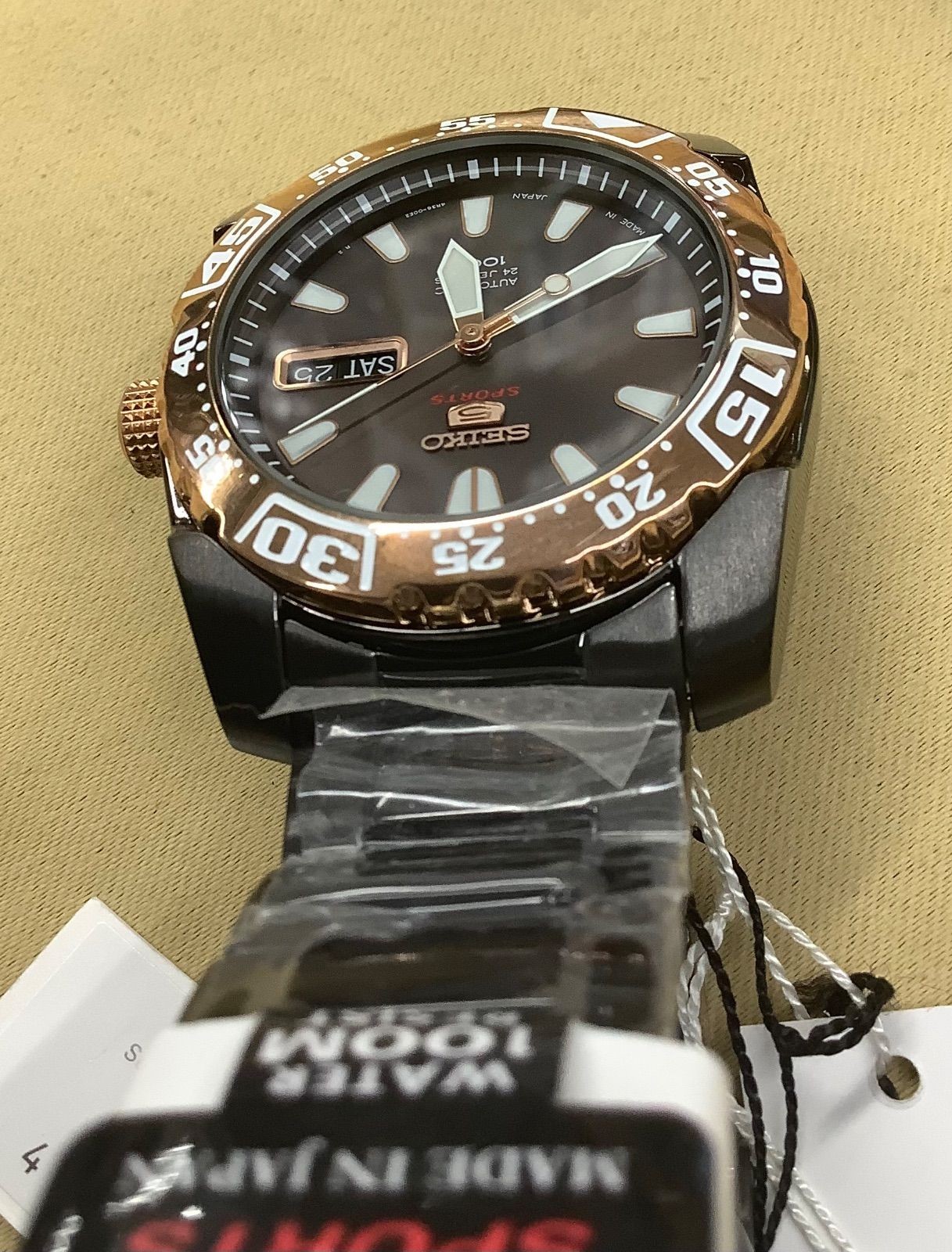 Seiko 5 Sports Overseas Model Automatic Black Dial SRP172J1