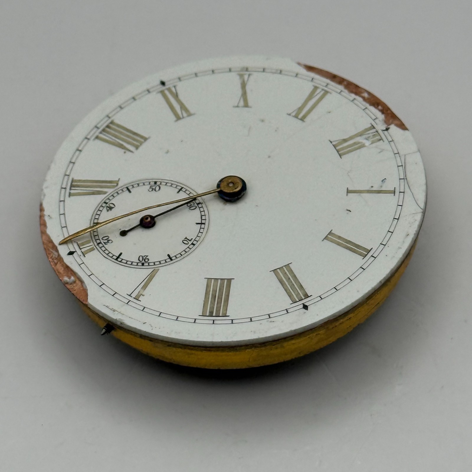 Longines Pocket Watch Movement Antique Sub Seconds Parts Repair Spares 41.2mm