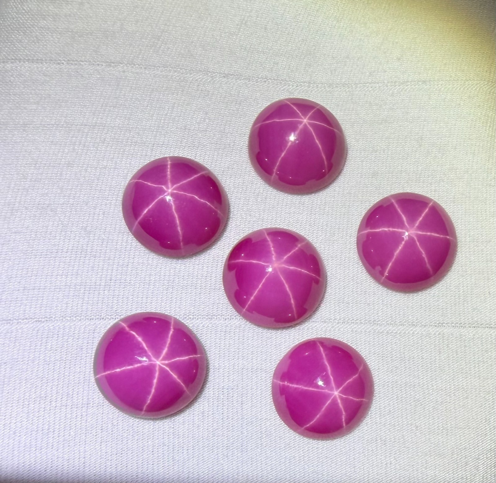 Beautiful 6 Ray Star Red star Sapphire Cabochon Gemstone Size 6×8 to 10×12 mm