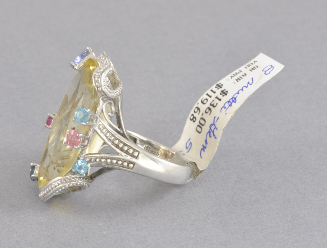 Sterling Bold 20.00 ct tw Multi-gemstone Ring – Size 8