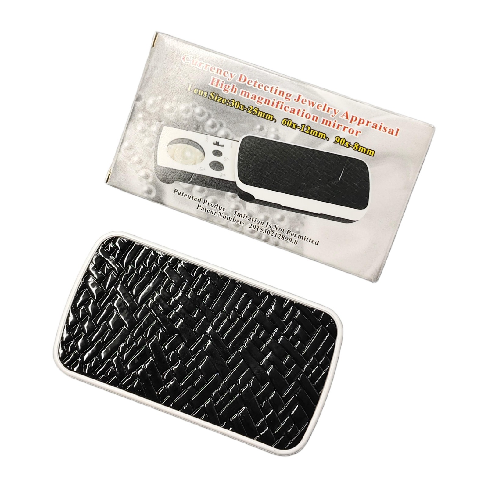 30X 60X 90X Pocket Magnifying Magnifier Jeweler Eye Glass Loupe Loop LED Lights