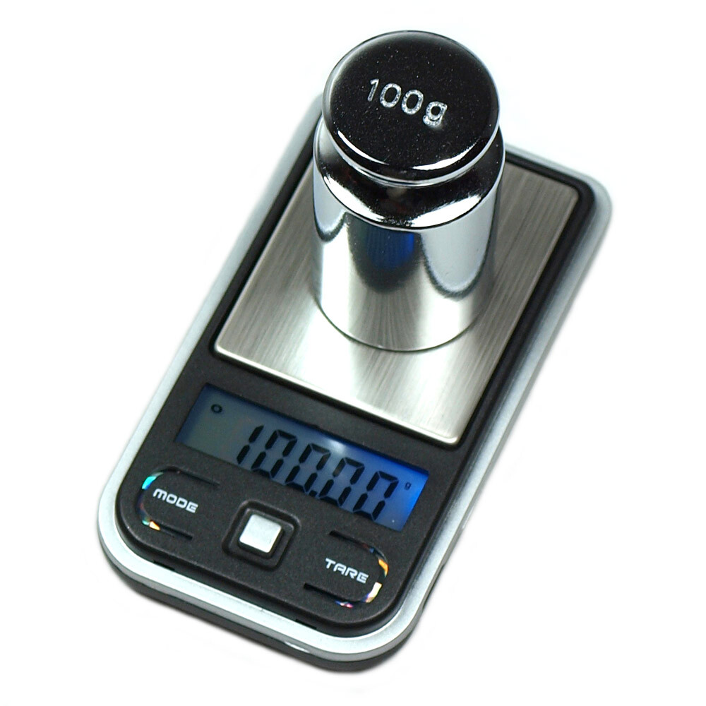 100g x 0.01g Digital Pocket Scale Ultra Mini scale with 100g calibration weights