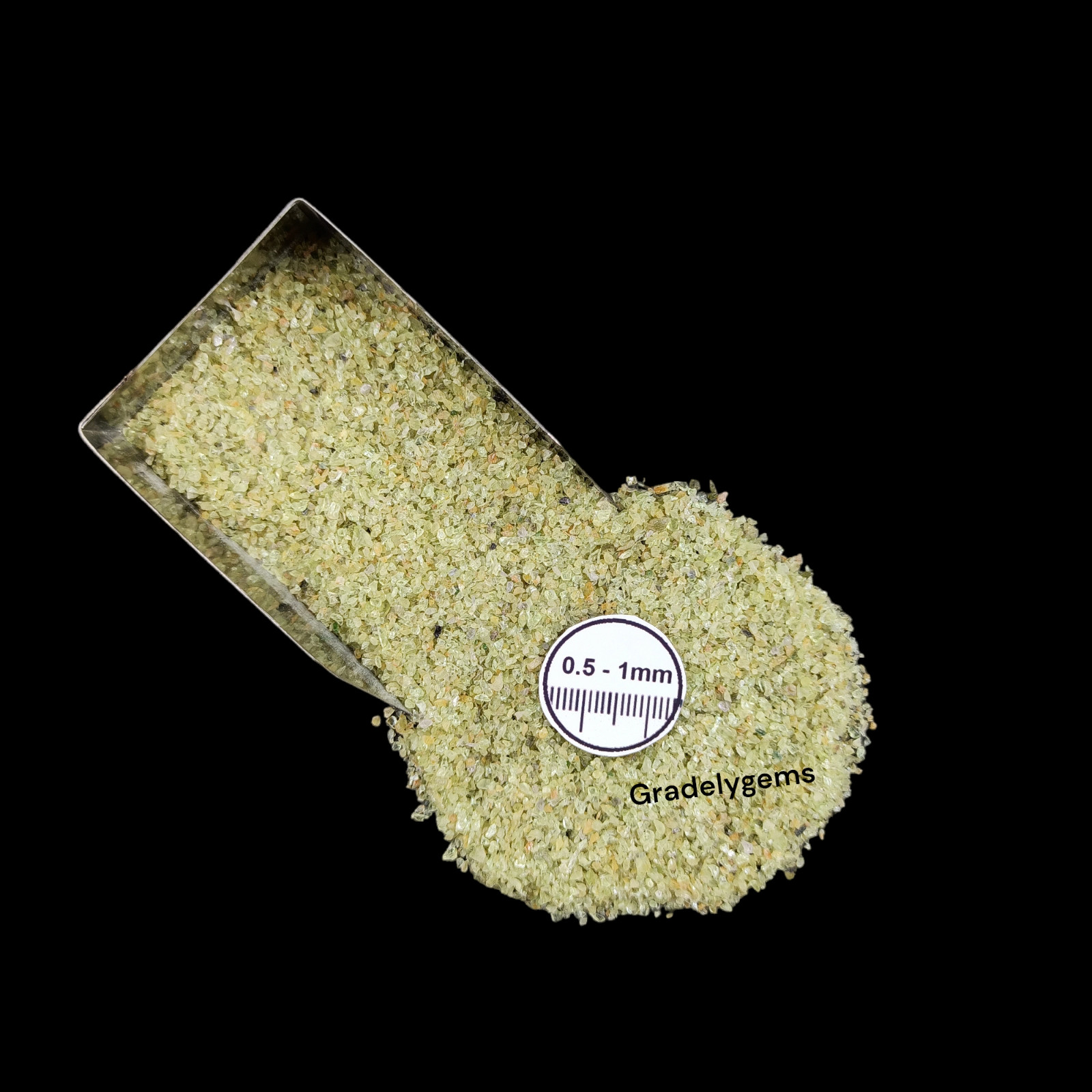 Peridot Gemstone Crushed Powder – Vibrant Green for Resin Art, DIY Crafts, Jewel