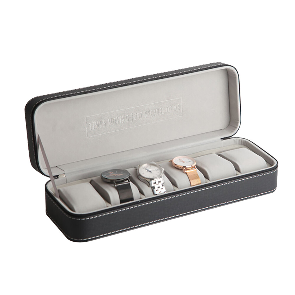 Watch 6/10/12 Slots Jewelry Storage Box Portable Travel Zipper Case Boxes SALE