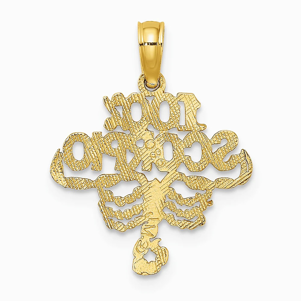 10K / 14K Yellow Gold 100% SCORPIO Zodiac Charm