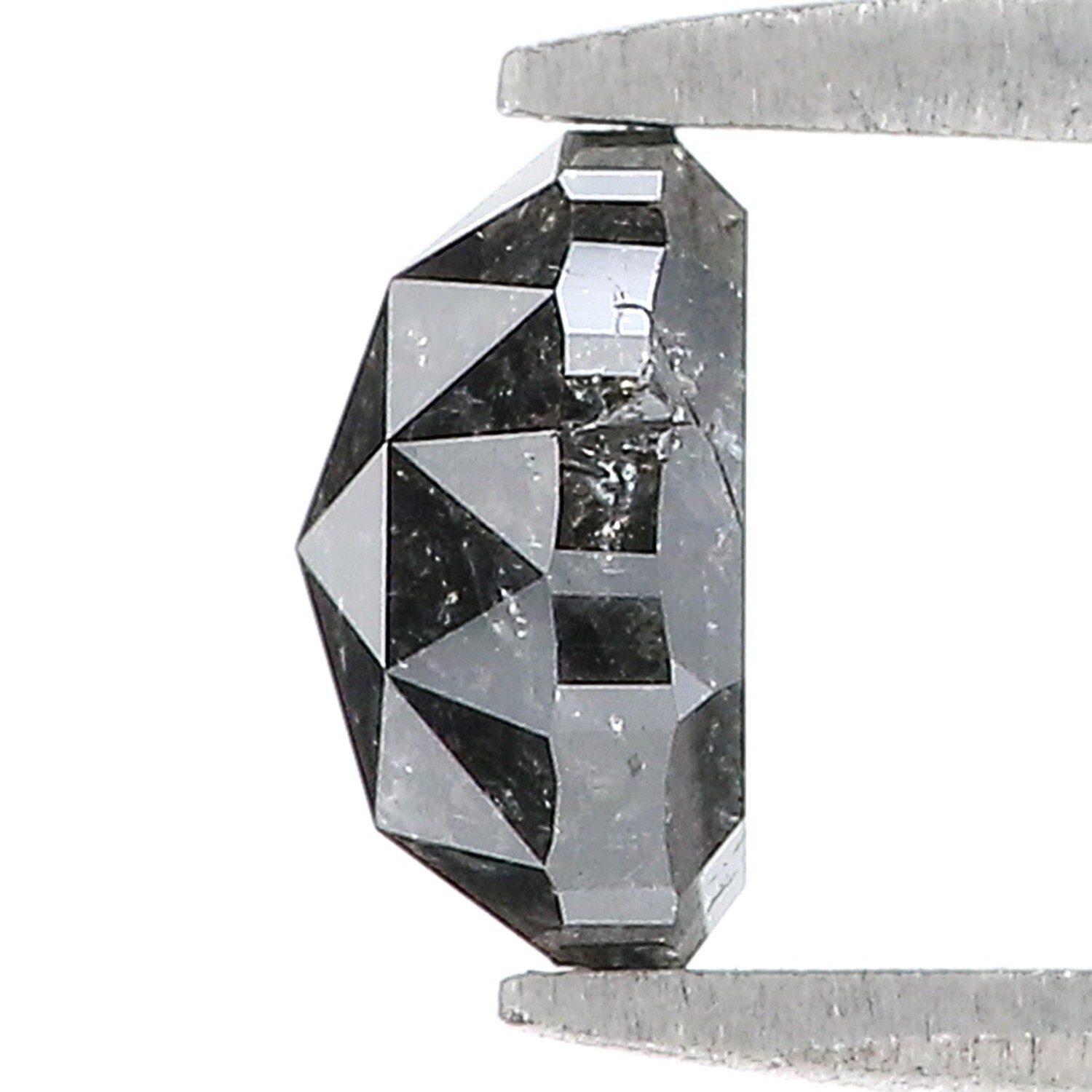 1.57 CT Natural Loose Oval Shape Diamond 6.90 MM Black Color Oval Diamond QK1953
