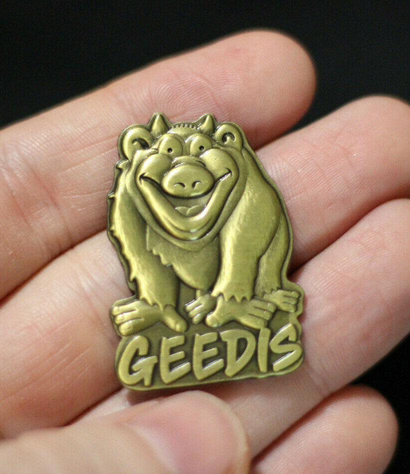GEEDIS AND THE LAND OF TA 3D Die Struck Pin backpack hat lapel flair collectable