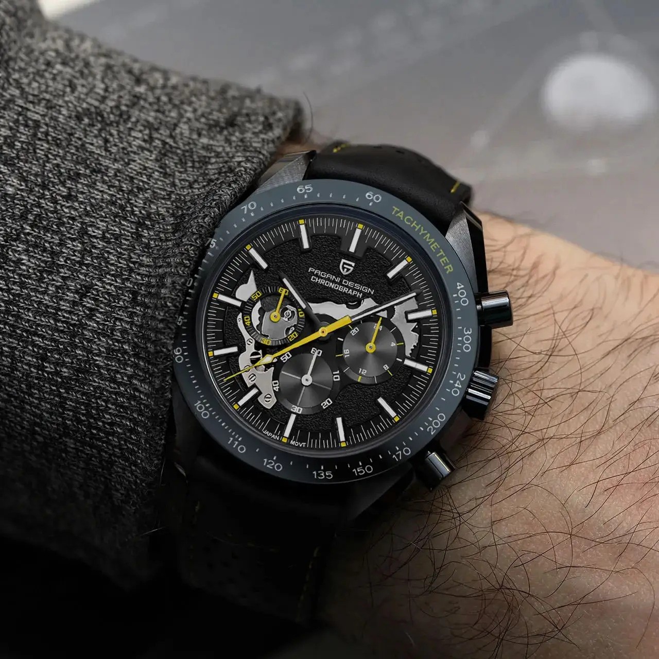 PAGANI DESIGN PD-1779 2025 New Moon Dark Luxury Quartz Chronograph Men’s Watch