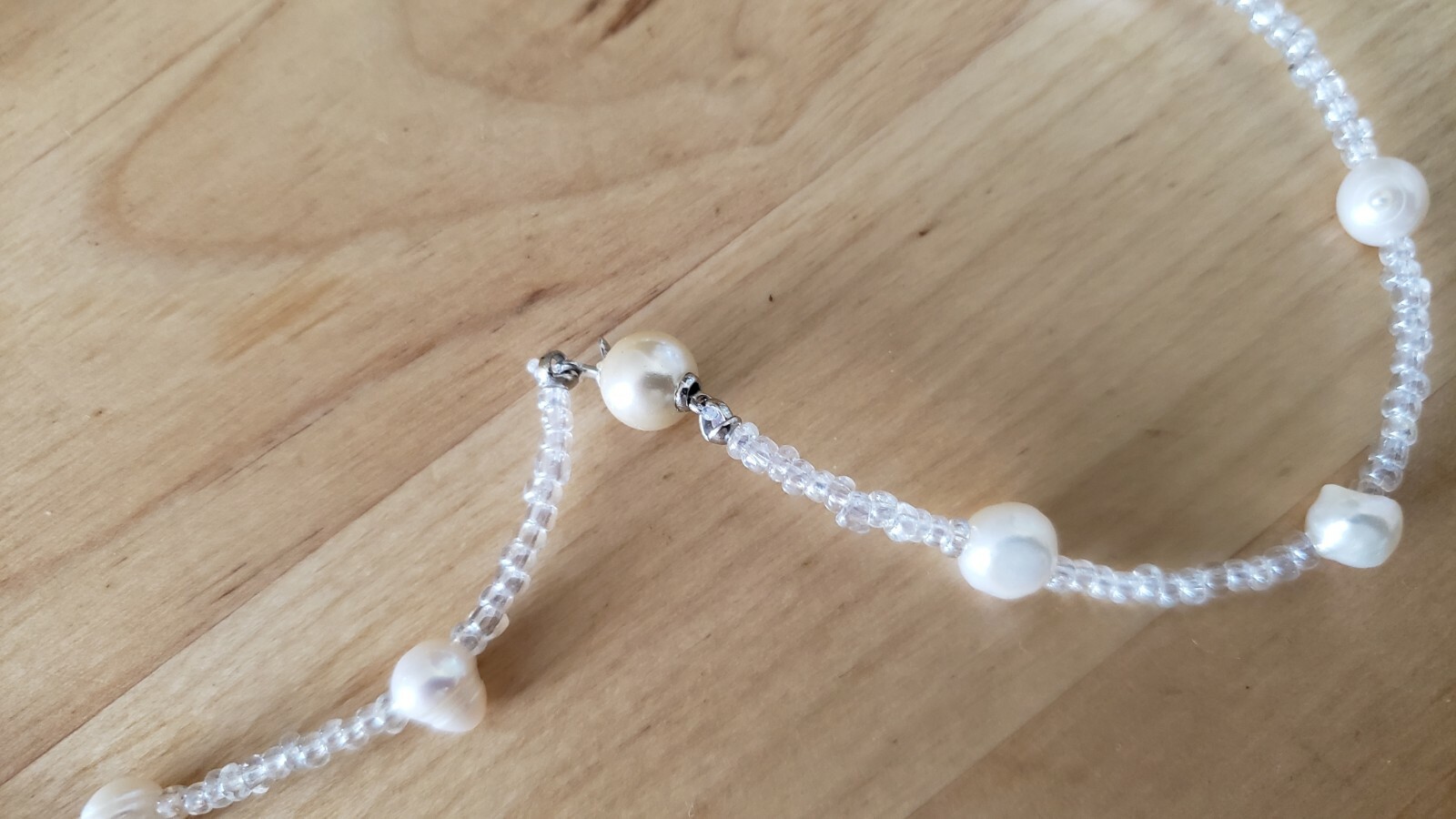 Genuine PEARL Necklace , 18″ , HAND CRAFTED in USA