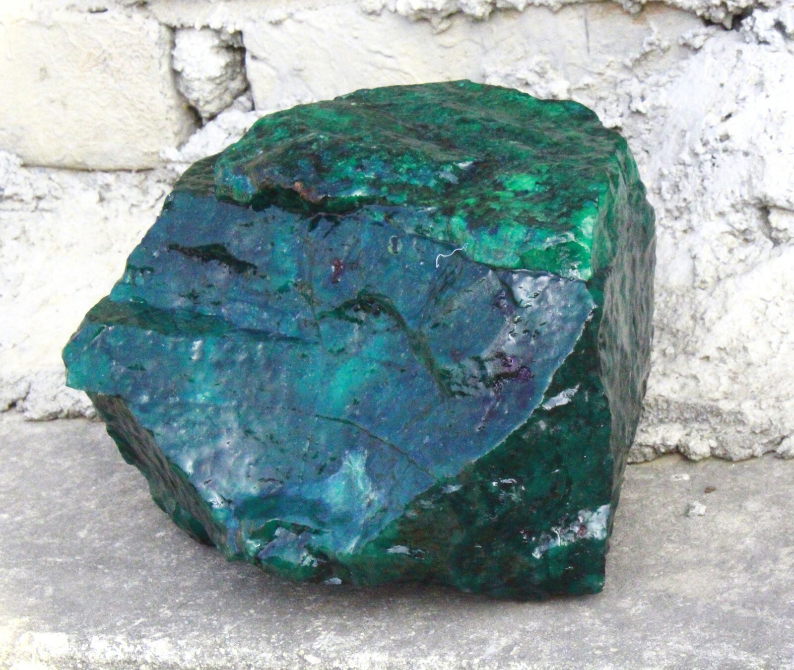 DYED 5000Ct Certified Green Emerald Raw Rough Big Size Dyed Gems