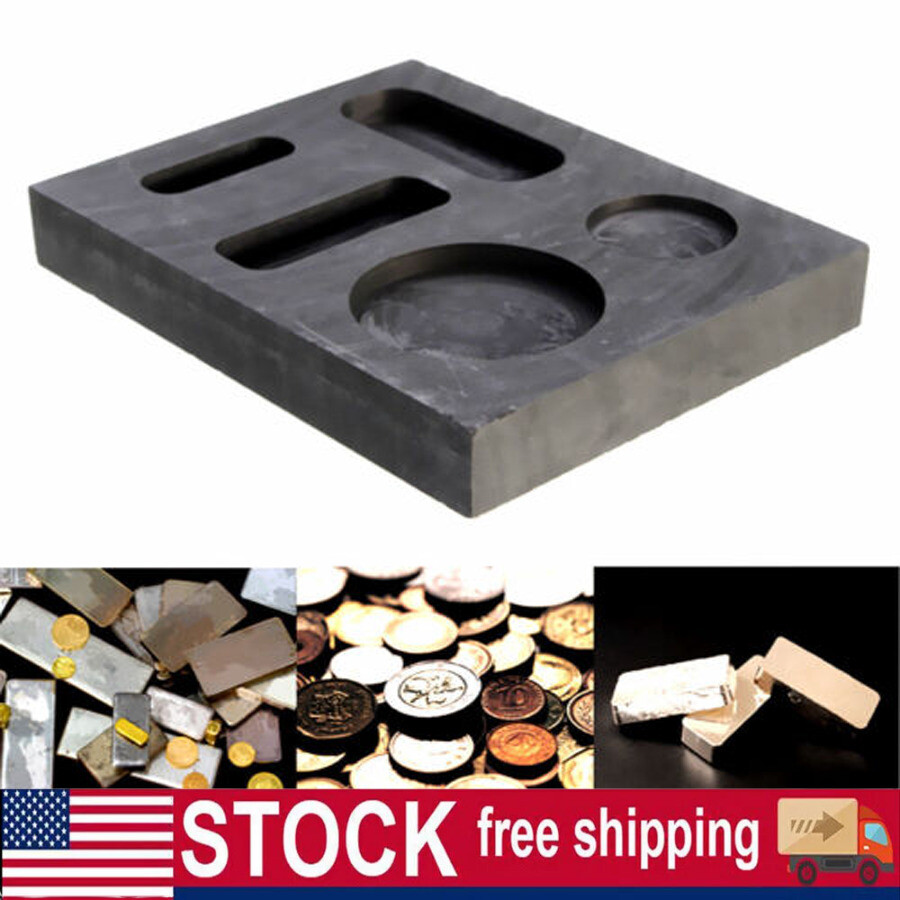 Gold Silver Graphite Ingot Mold Crucible For Melting Casting Refining