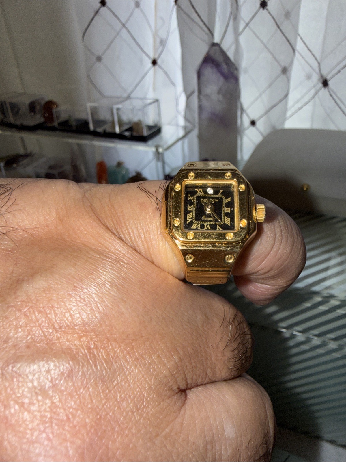 vintage finger ring watch