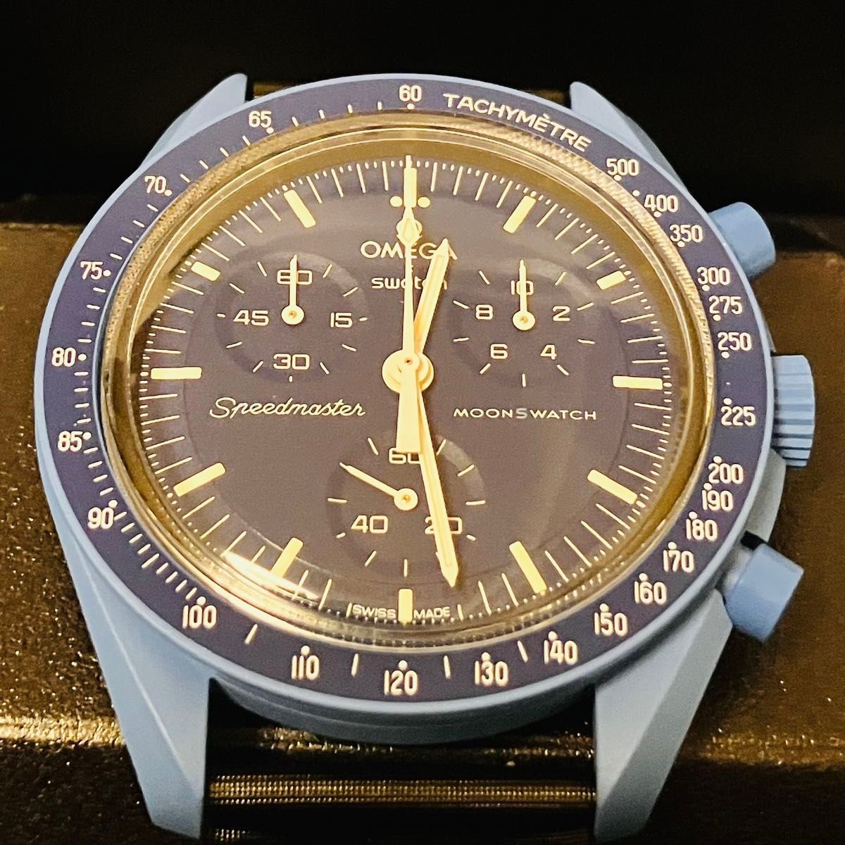 [B1P] Swatch x OMEGA Speedmaster MoonSwatch Mission to Neptune [t6y]
