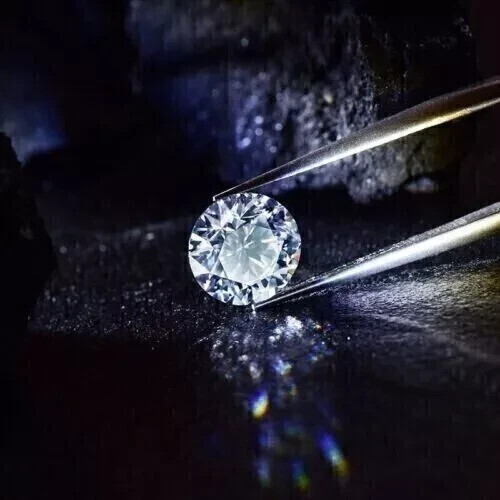 5 CT Natural White Diamond Round Cut VVS1 D Grade Ring Size Stone Certified D02