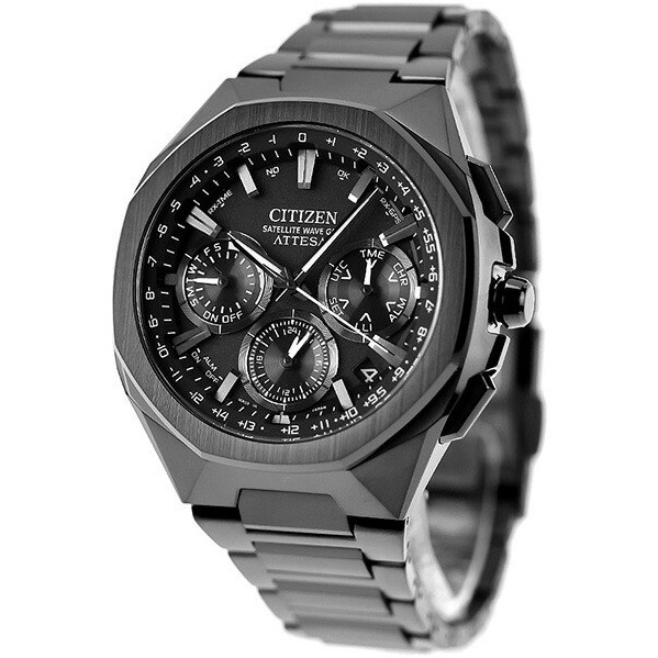 CITIZEN Attesa CC4105-69E Black Titanium Satellite Wave GPS Eco-Drive Watch 44mm