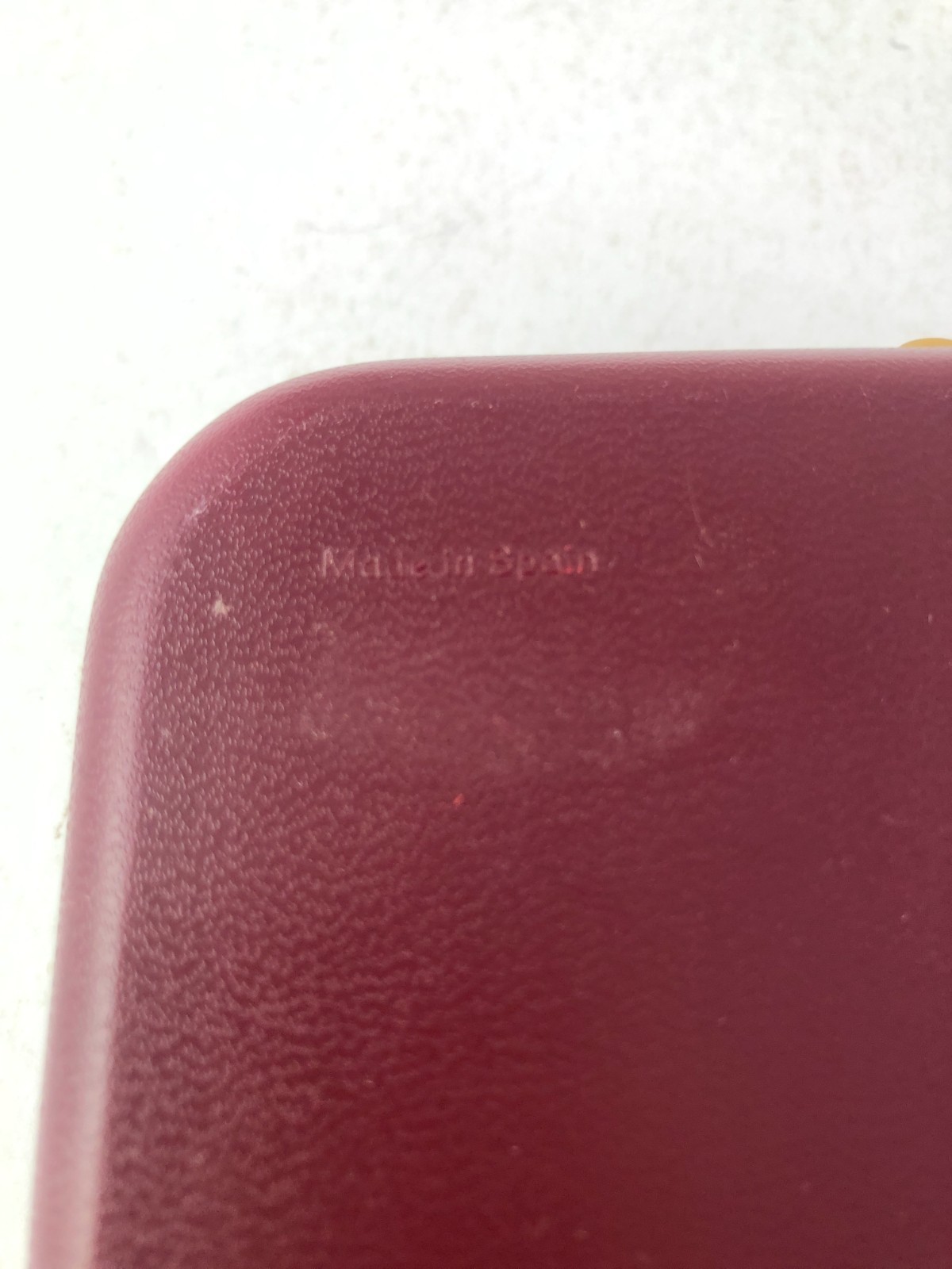 Red Burgundy Majorica Display Jewelry Presentation Box Snap Closure