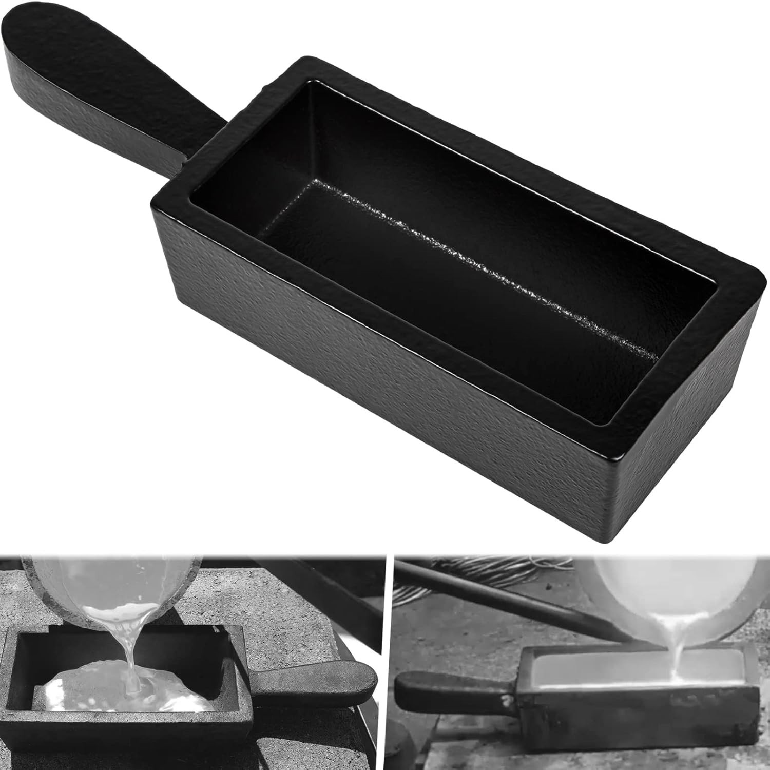 100 Oz Troy Ounce Gold Bar Loaf Cast Iron Ingot Mold Perfect for Custom Smelting