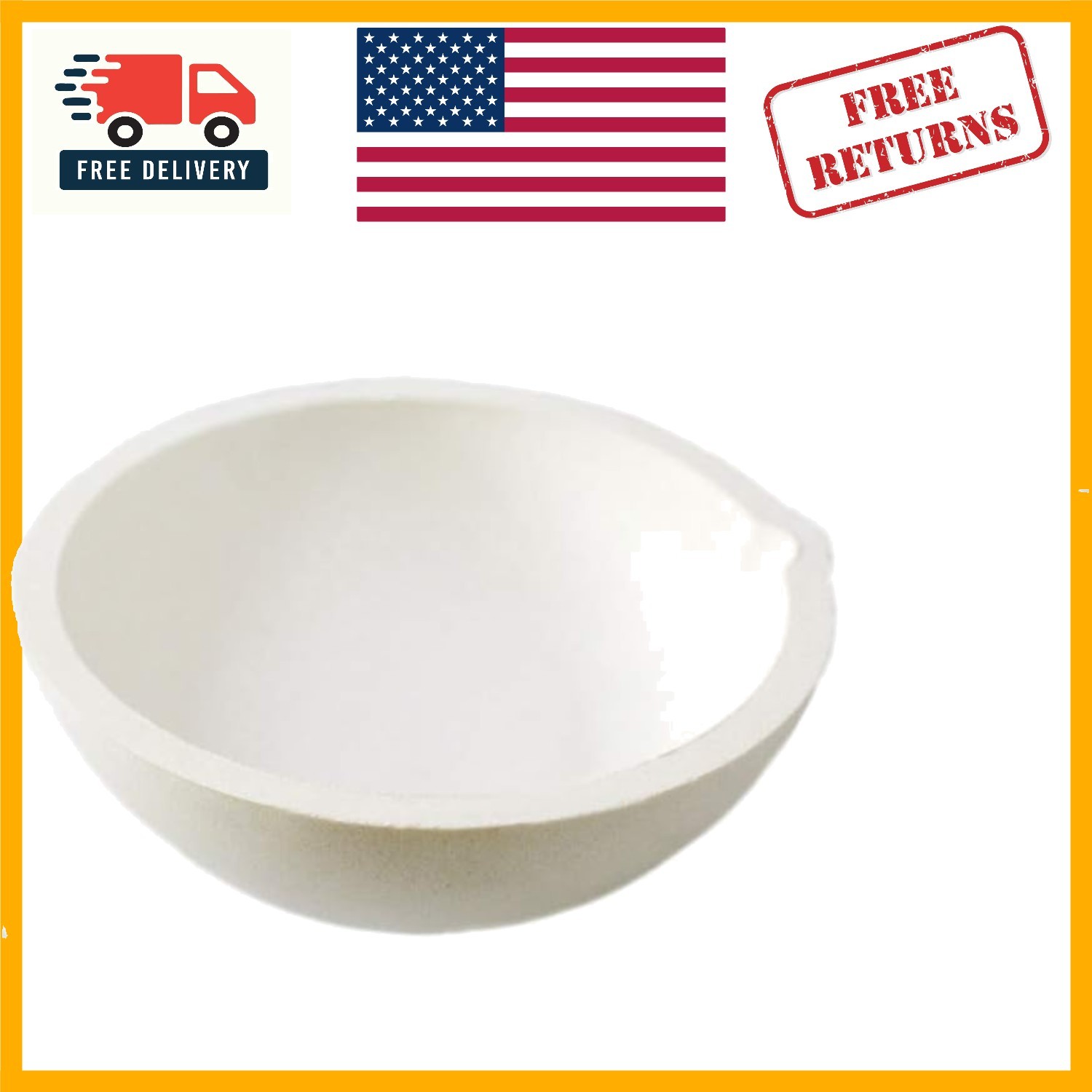 Versatile 250g White Ceramic Bowl – Ideal for Jewelry Making & Food Prep