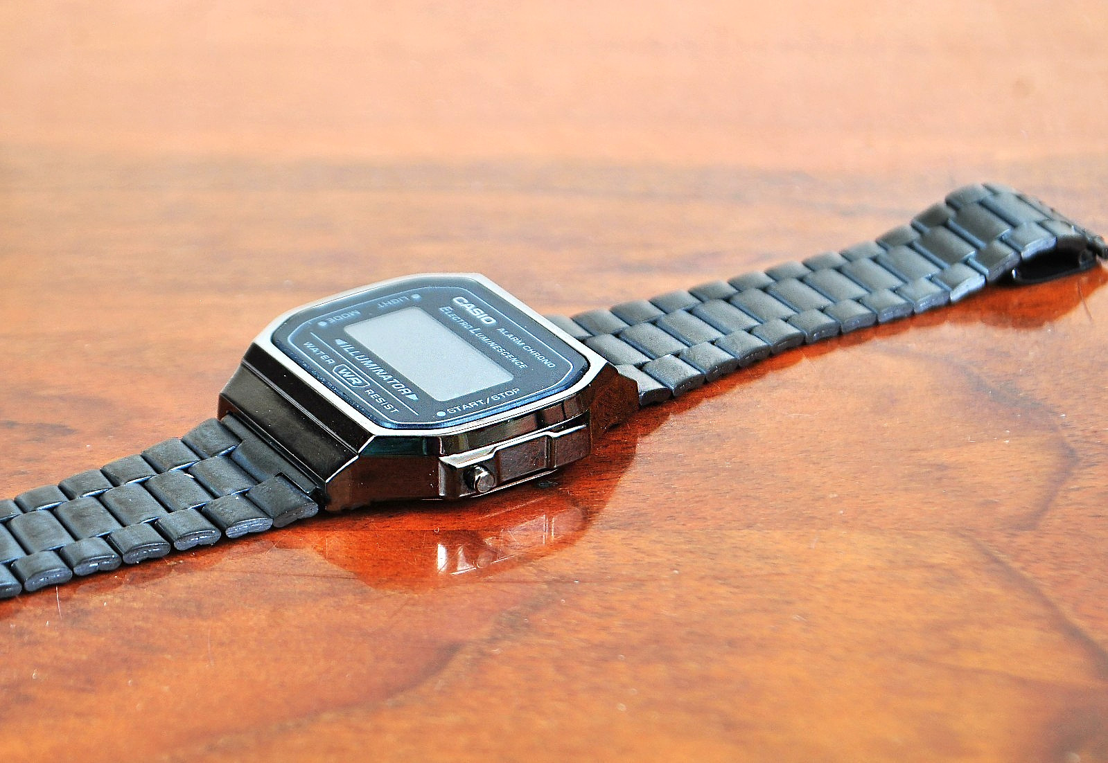 Casio A-168 Vintage Series Total Black Classic Digital Watch