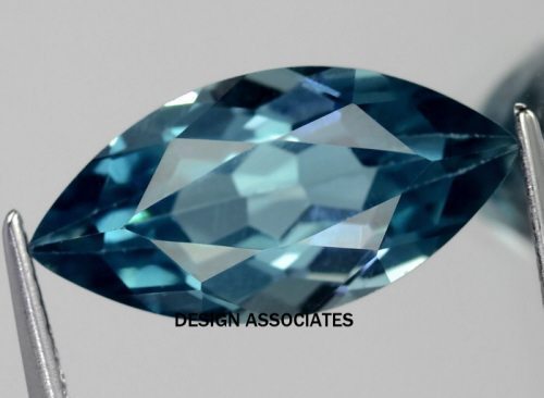 LONDON BLUE TOPAZ NATURAL 12X6 MM MARQUISE CUT AAA
