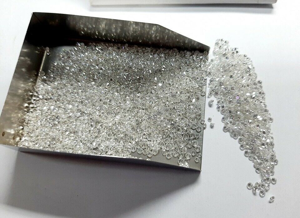 100 Pcs Loose CVD Lab-Grown Diamond 1.70 mm Round D VVS Lot, FREE SHIPPING
