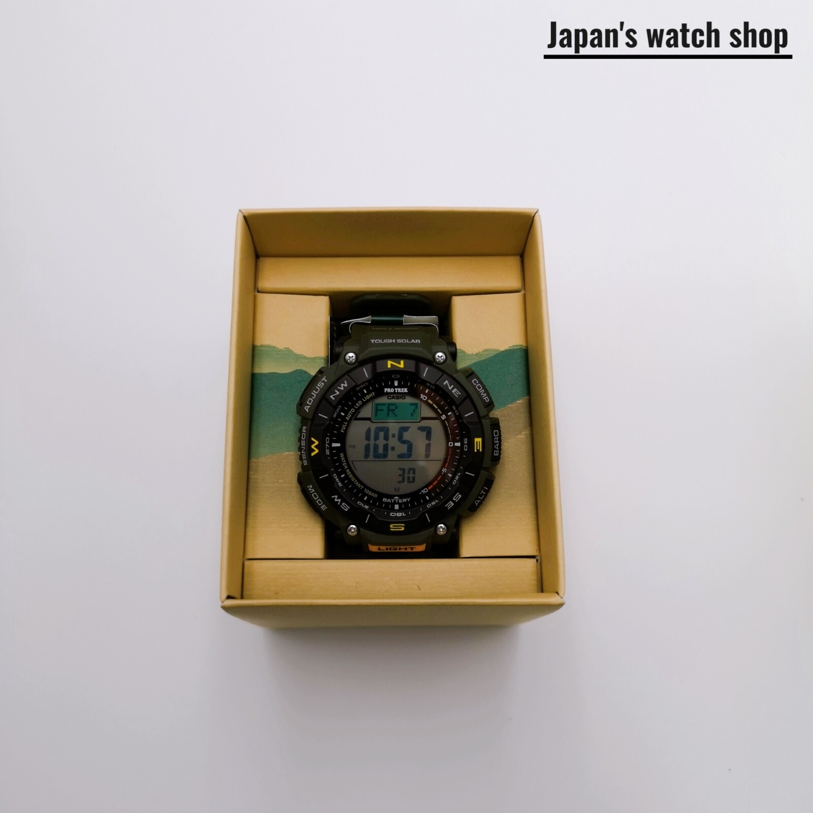 CASIO PROTREK PRG-340-3JF Black Men’s Watch New in Box