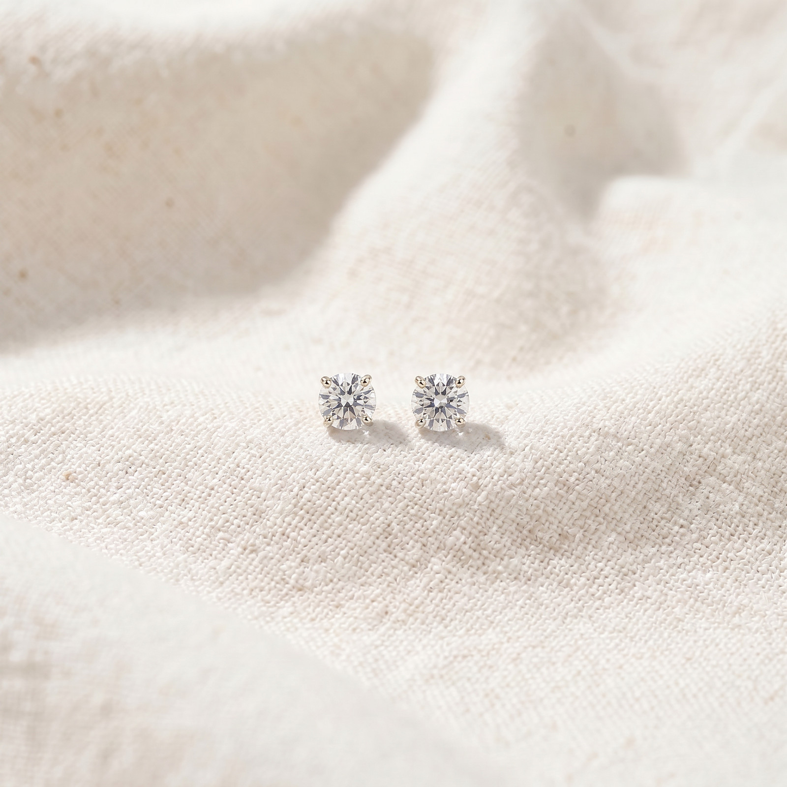 1/4 Ct TDW Genuine Diamond Studs Available in 14k White or Yellow Gold