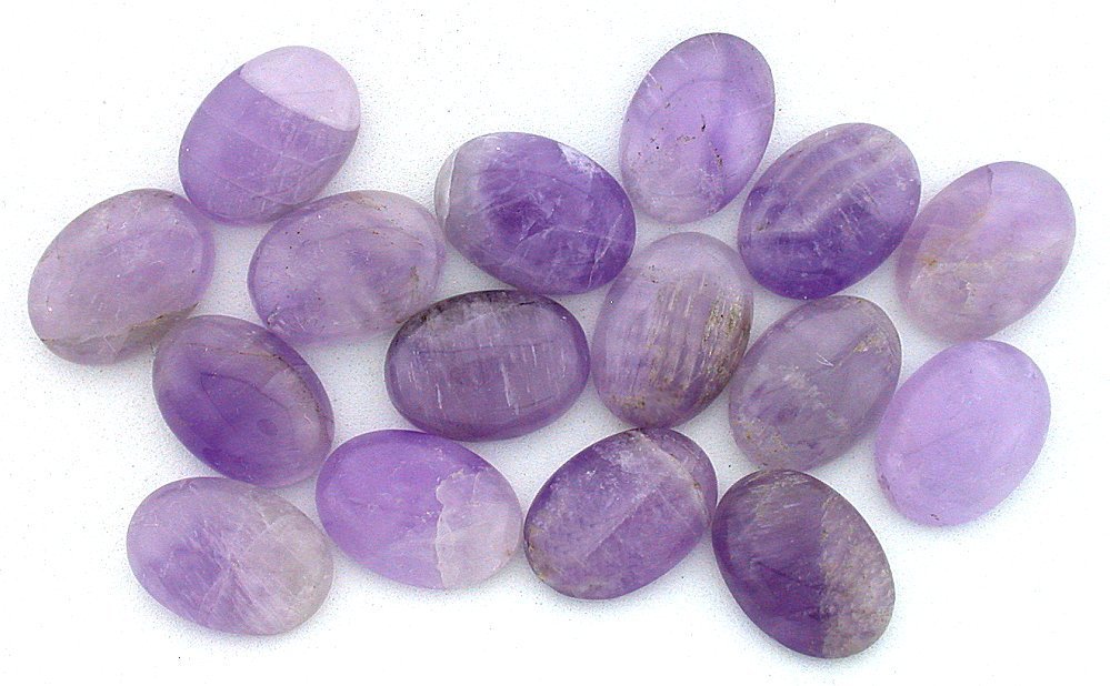 EIGHT 18mm x 13mm 18×13 Amethyst Oval Promotional Cabochon Cab Gemstone CLOSEOUT