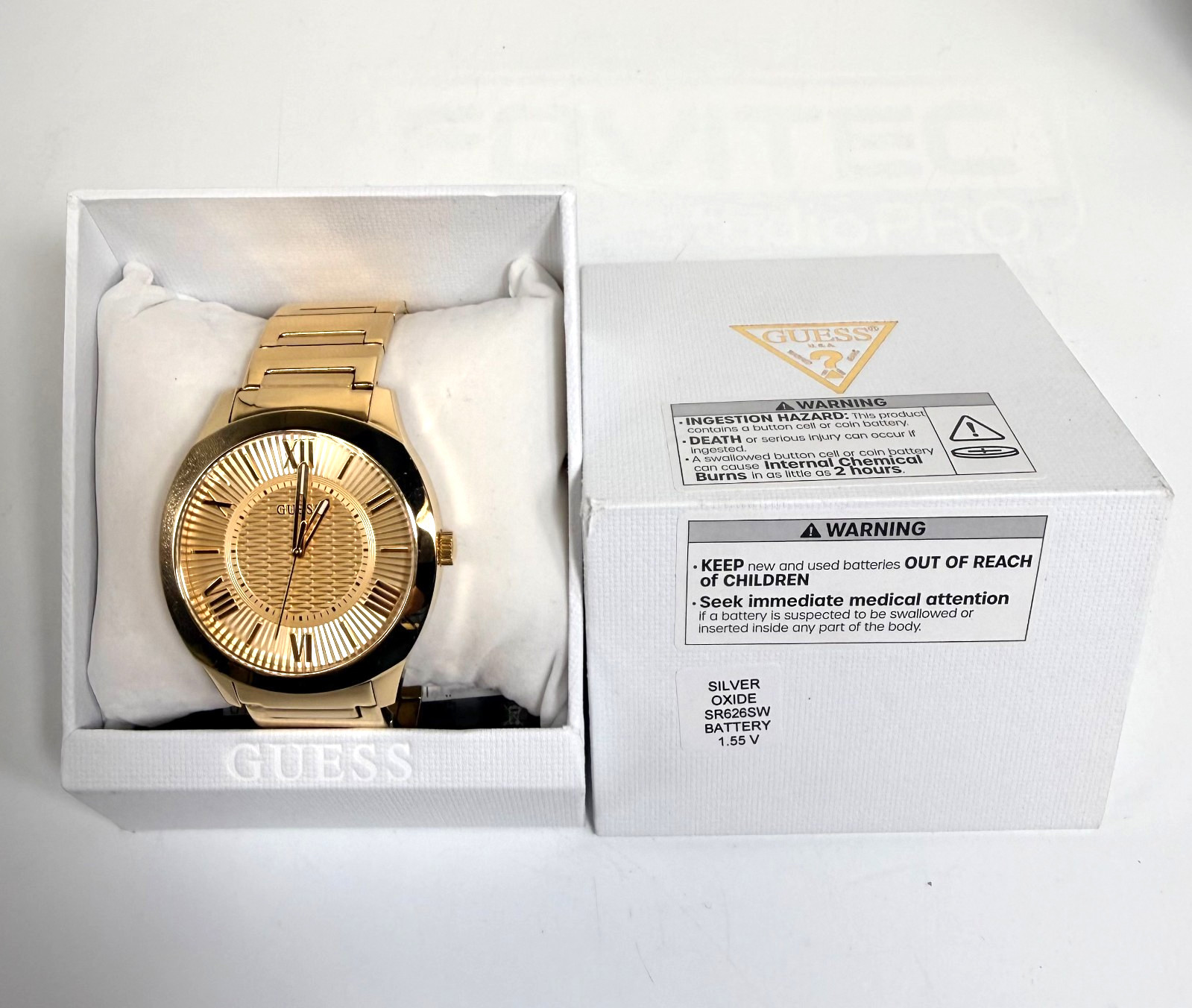 GUESS Men’s GW0727G1 Gold Tone Analog Watch *NEW w/ Gift Box*