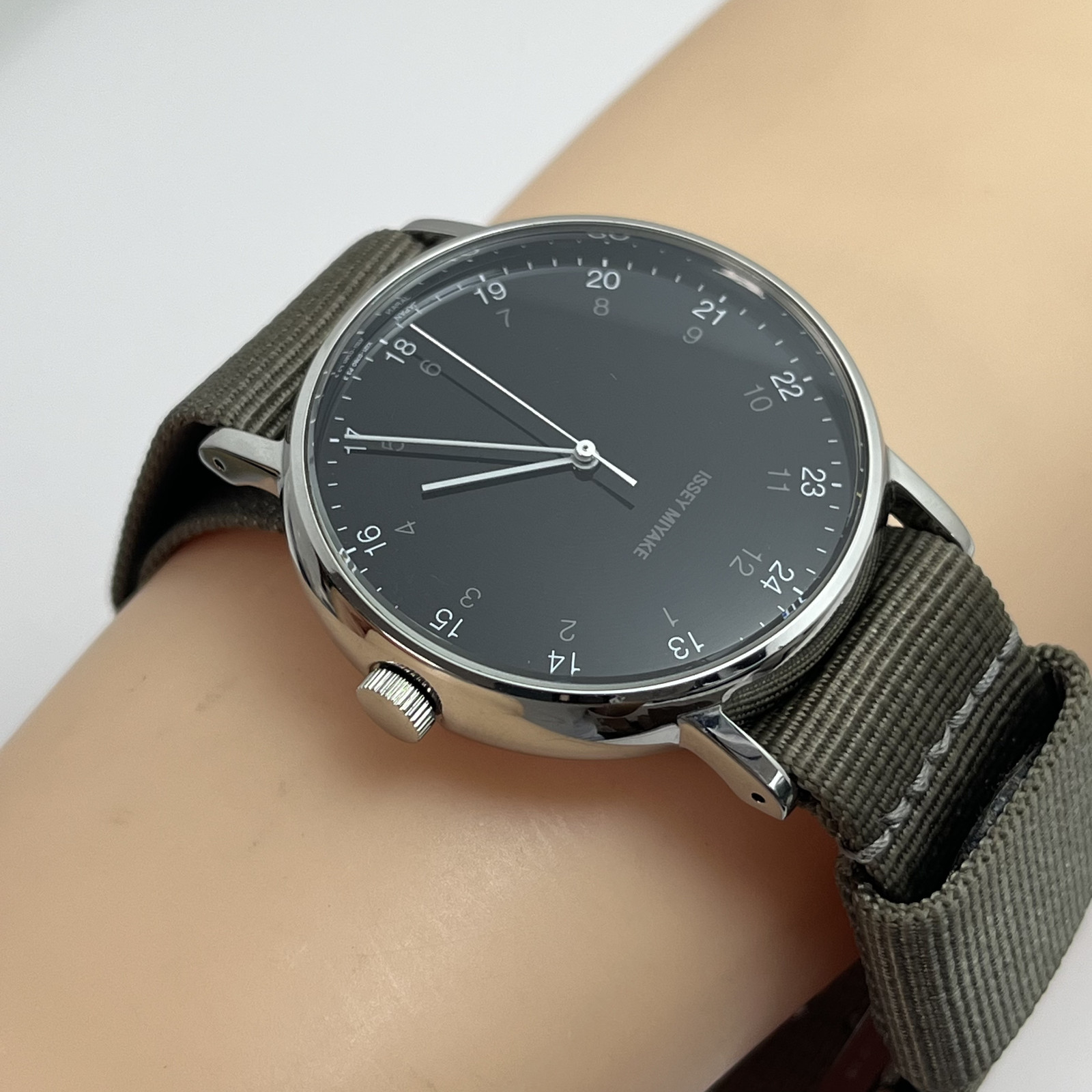 Seiko Issey Miyake f Ichiro Iwasaki NYAJ004 Quartz Japan 24 Hour Dial Watch#B901