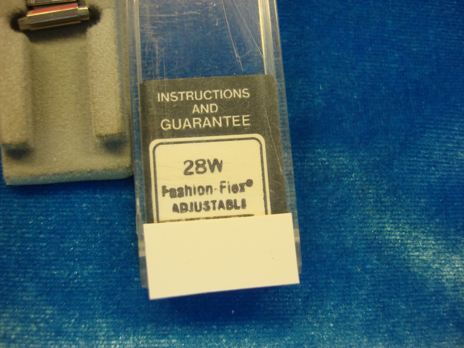 VINT. FLEX-ON BY KREISLER -SILVER TONE STAINLESS WATCH BAND – NOS – 9 – 12 MM