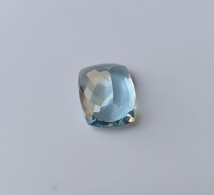 10.90 Cts. Natural Aquamarine Fine Cut Loose Gemstone 15.60 X 13X 8 MM- Approx.
