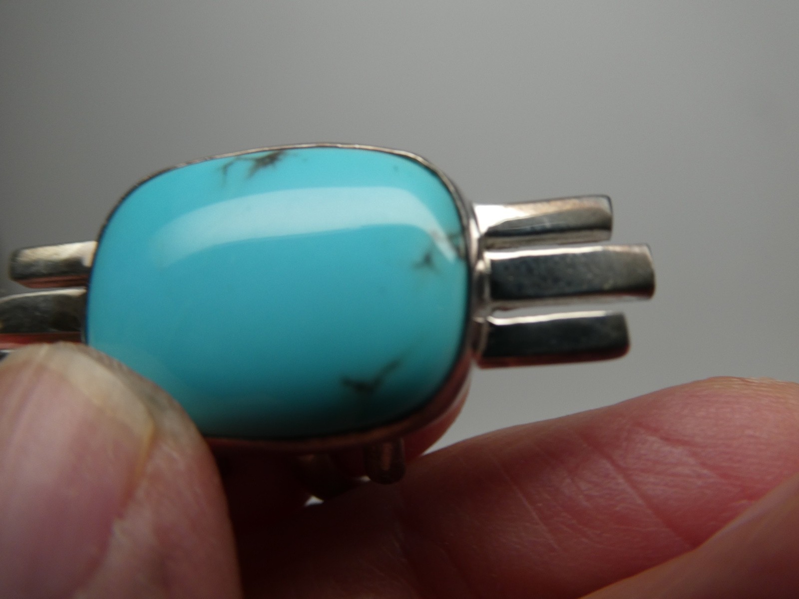 Jay King Mine Finds DTR Turquoise Modernist Sterling Silver 925 RING Size 9