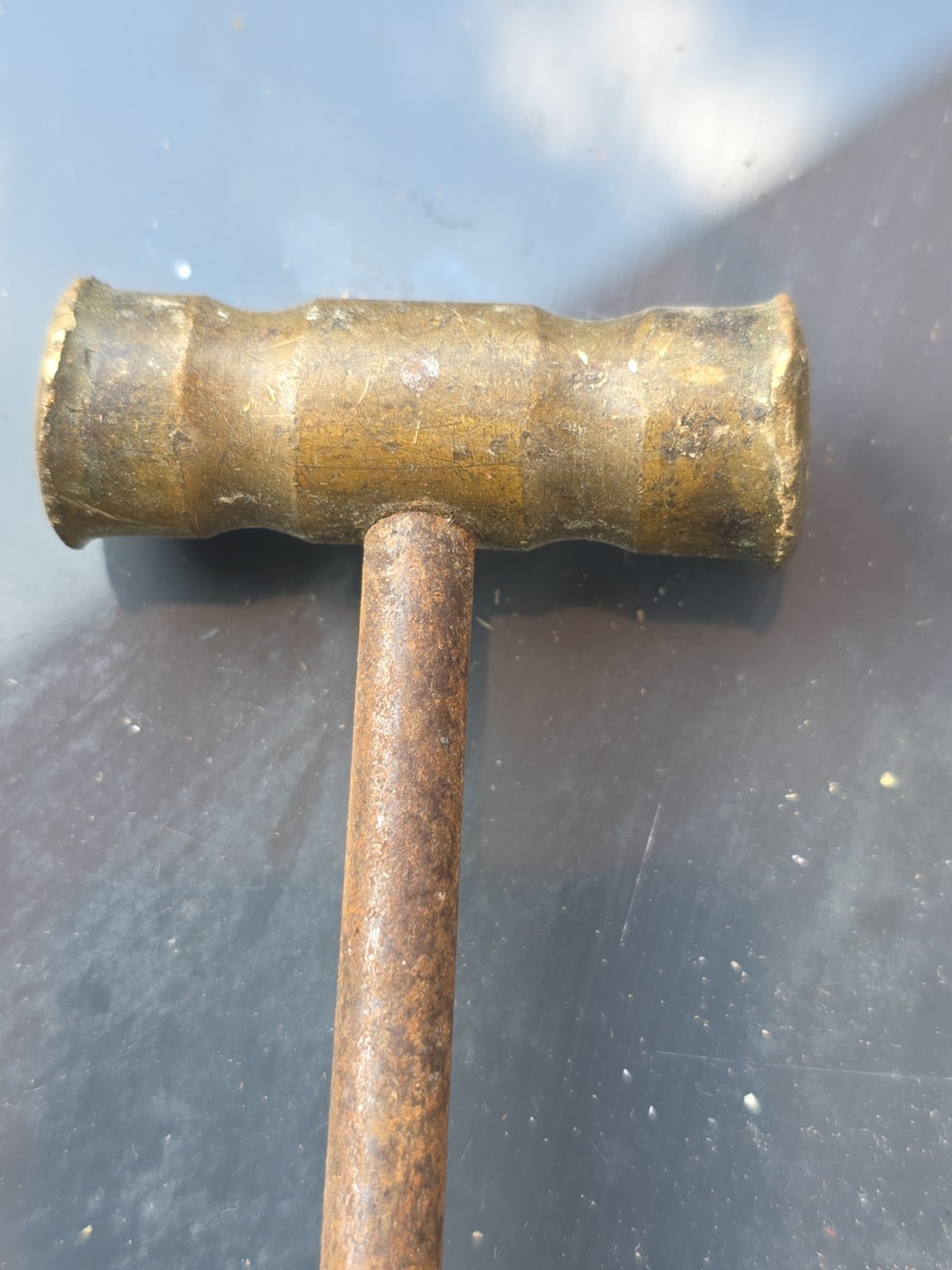 Vintage Brass Jeweler’s Hammer Wood Handle Watchmaker Tool Estate Find