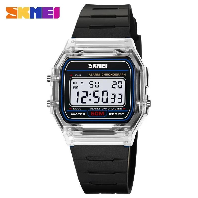 SKMEI 2056 Electronic Waterproof Sports Watch for Men Women Countdown Boy