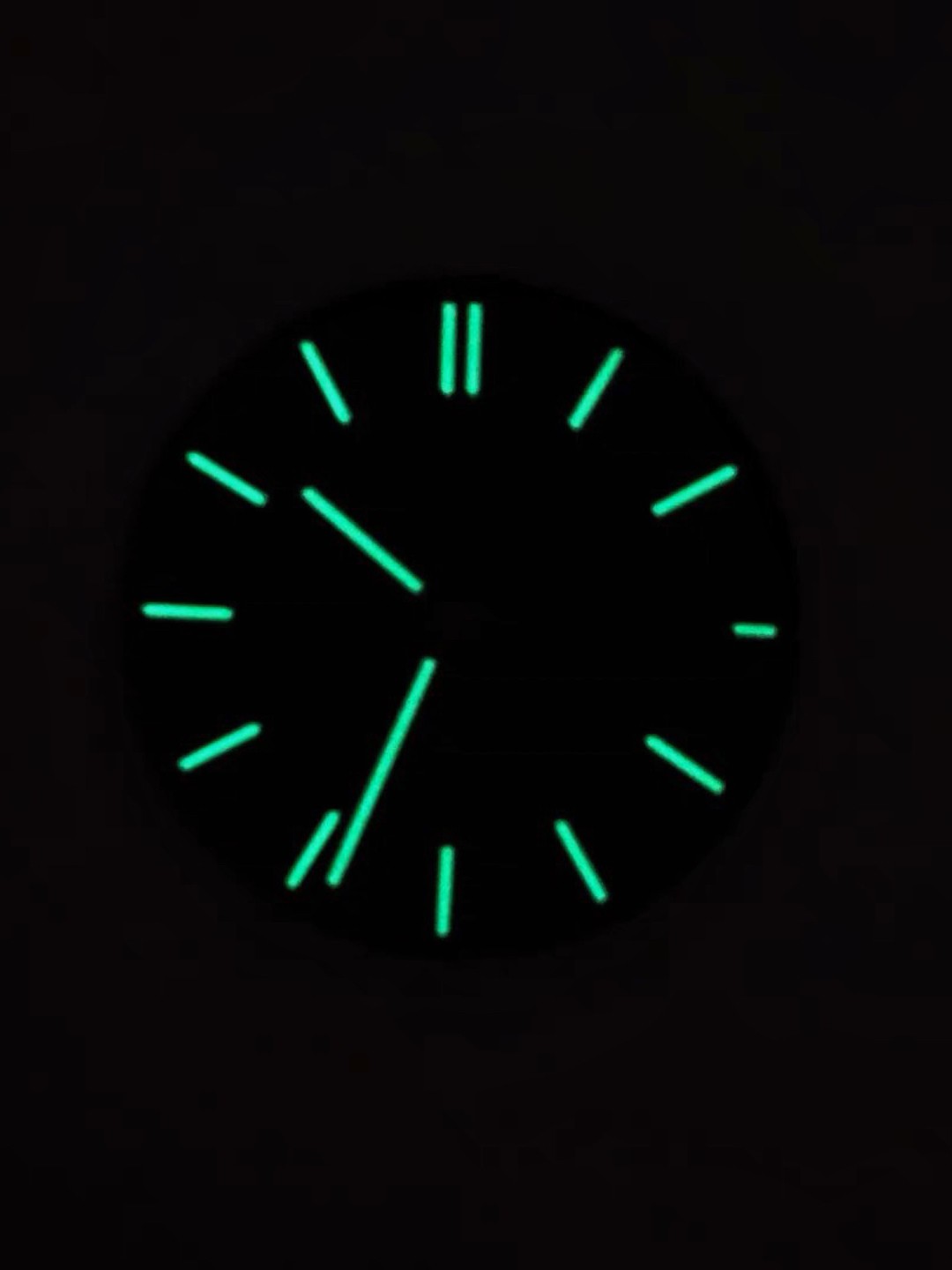 31.8mm Black Grid Dial & Hand Kit Lume Stick Indices Fit Auto Mod