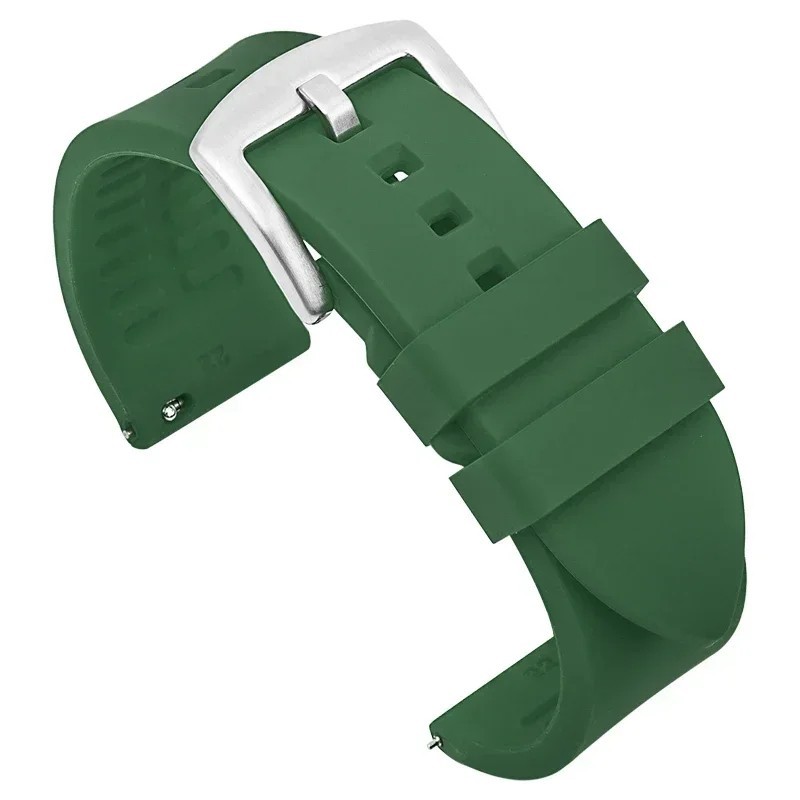 18mm 20mm 22mm Soft Silicone Watch Band Divers Replacement Strap Quick Release
