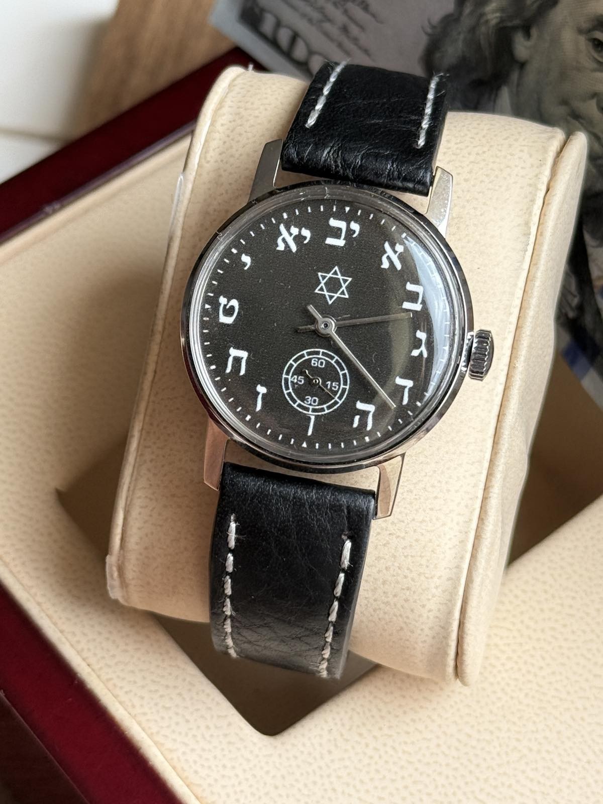 Watch Mechanical David Star Hebrew USSR Russian Pobeda Vintage Jewish Judaism