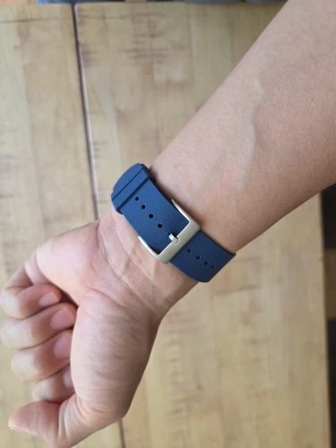 Sports Watch Strap FKM Rubber Band Wristband One Piece Fashion 20mm 22mm