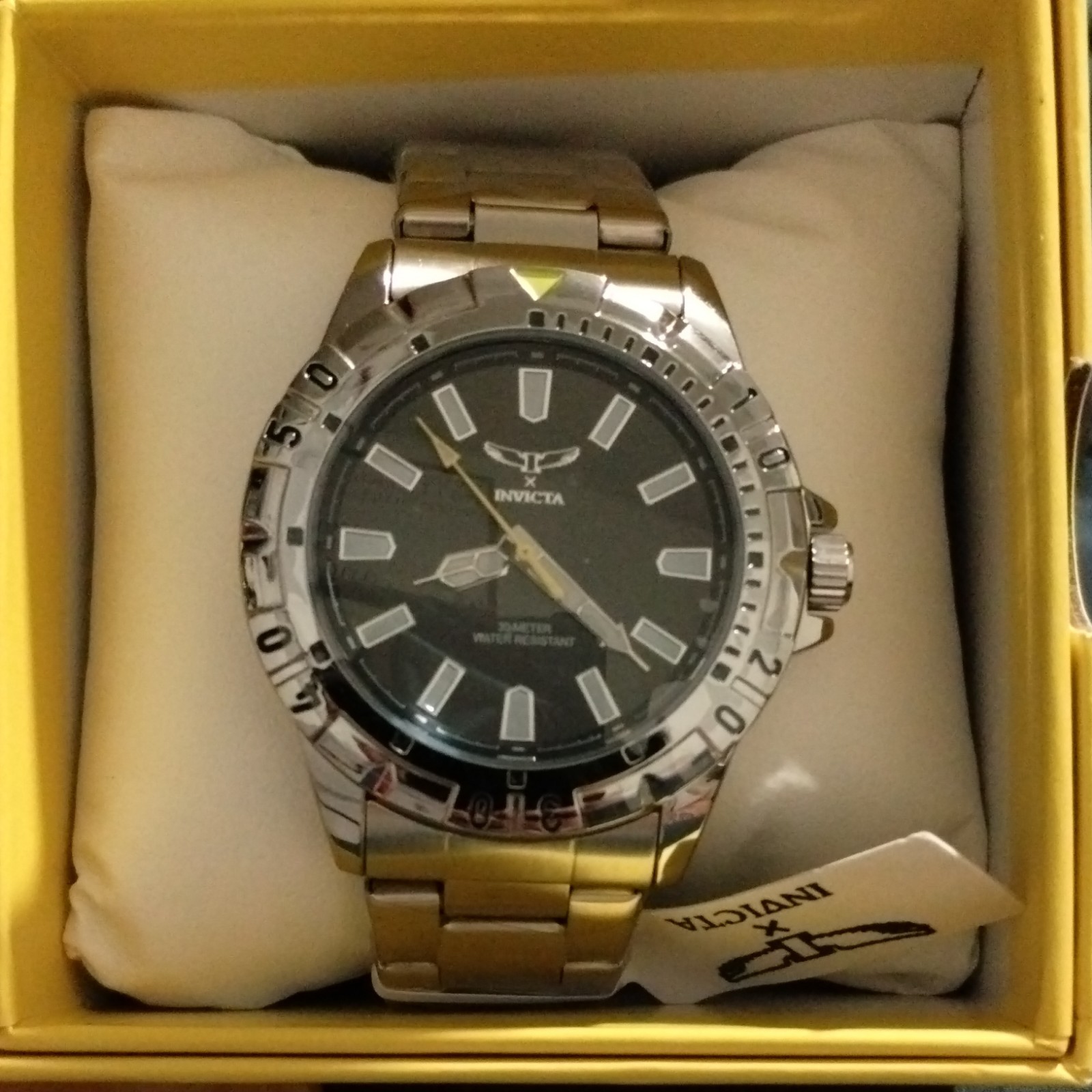 Invicta Specialty I Men’s Black Dial 42mm Stainless Watch 30m w/ Box