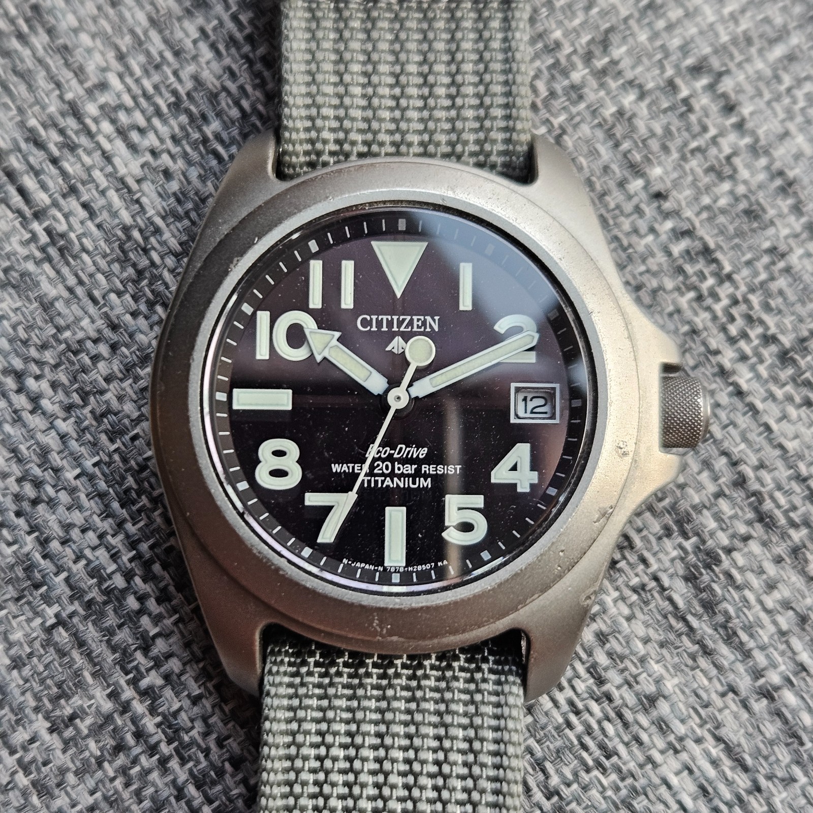Citizen Promaster Ray Mears 7878 Eco-Drive Titanium Used 36 mm version