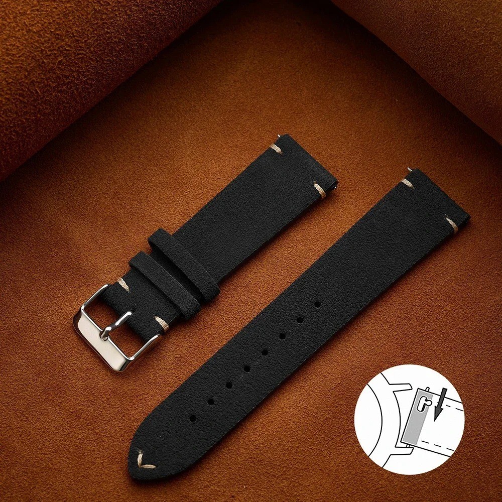 Correas de reloj de cuero PU 20mm, correa de reloj de alta calidad y herramienta