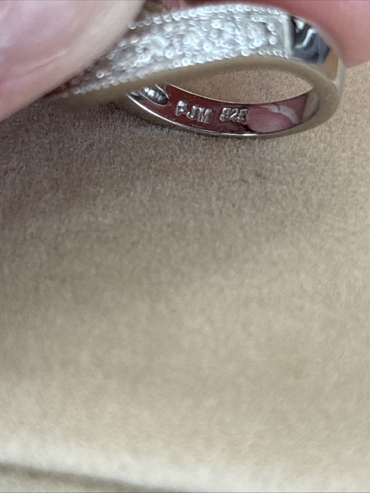 Sterling Silver Palladium Cubic Zirconia Bold Shooting Star Ring Size 6