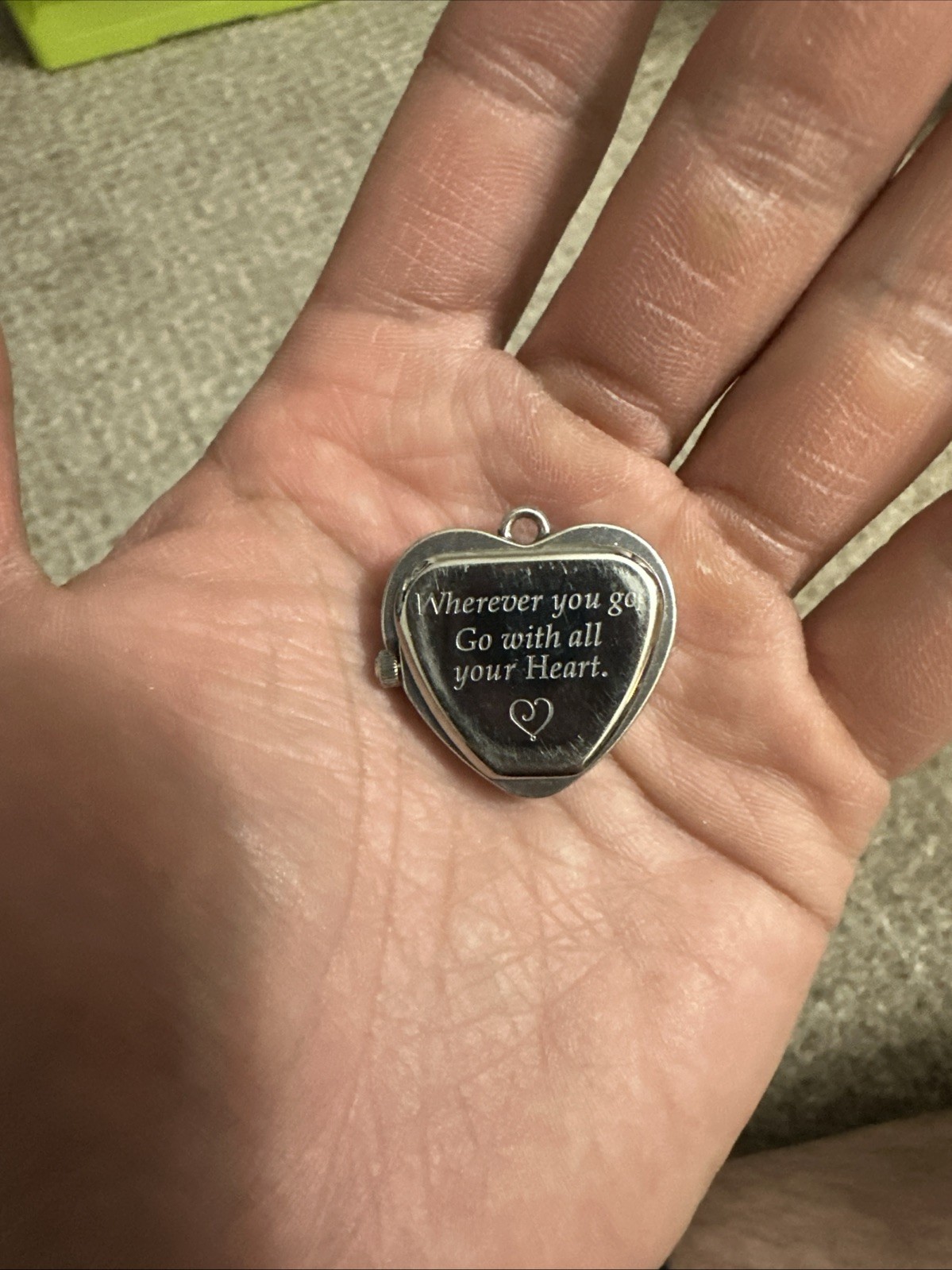 Heart Live In The Moment Pendant