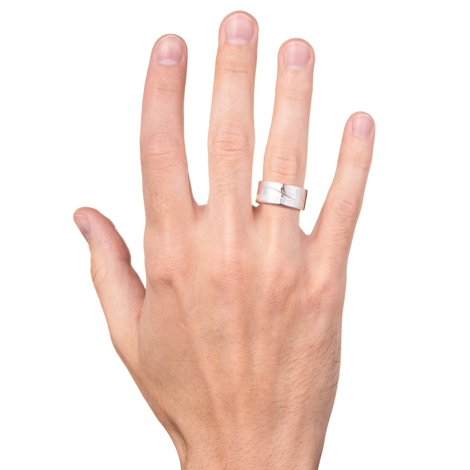 1950-1963 Silver Franklin Half Dollar – Coin Ring – Polished Finish