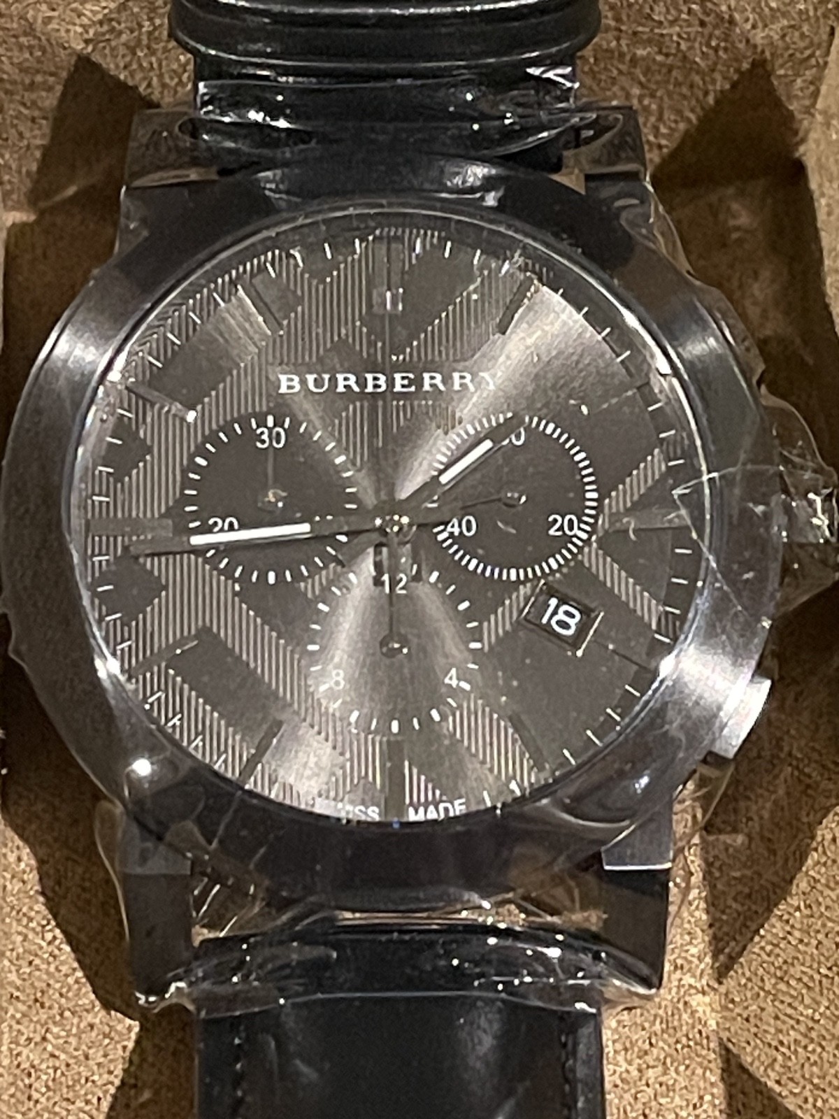 Burberry The City Chronograph Dark Grey Men’s Watch (BU9364) Brand New with Box
