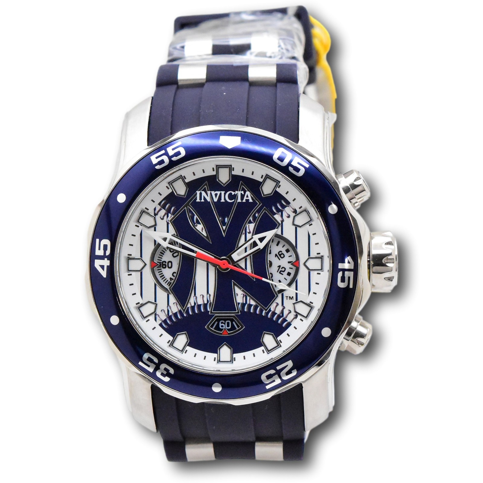 Invicta MLB New York Yankees Men’s 48mm Limited Blue Chrono Watch 42846