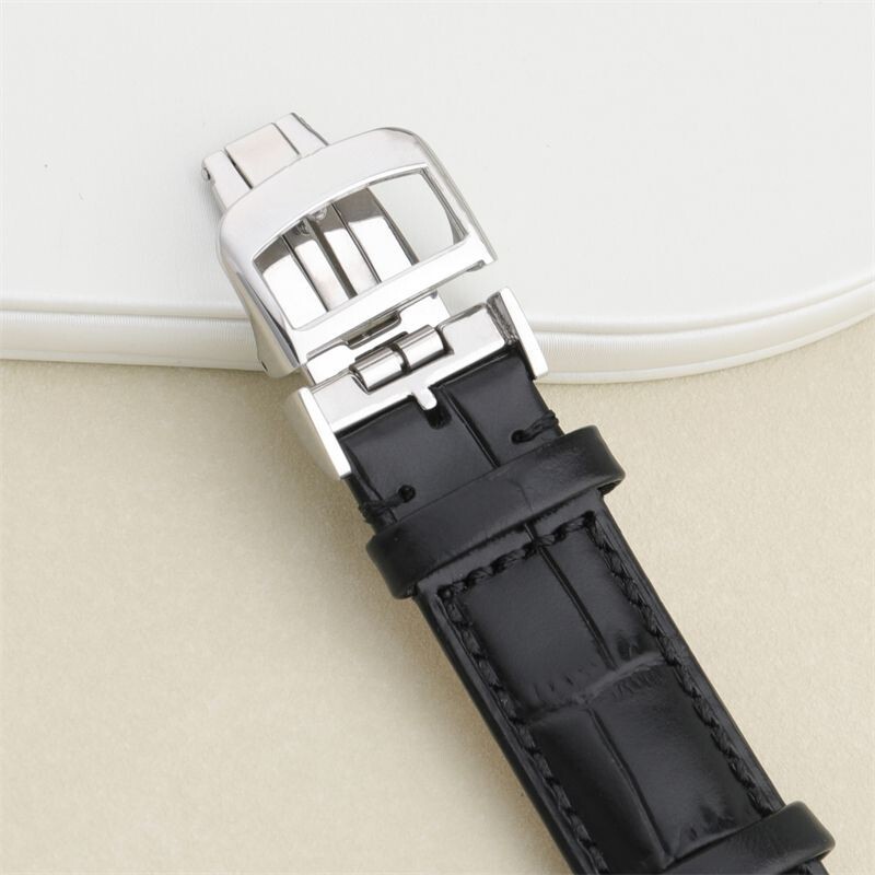 14 16 18mm Silver Gold Deployment Butterfly Buckle Fits Jaeger LeCoultre Straps